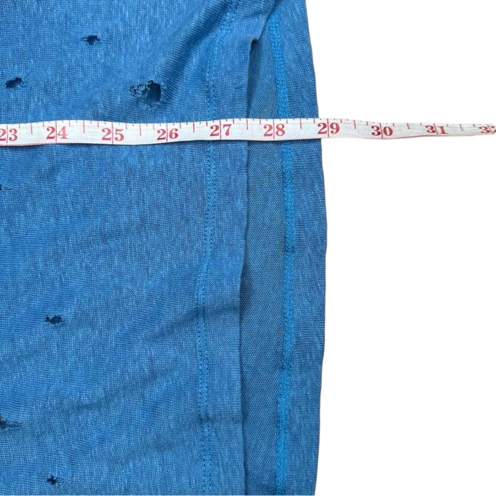IRO Blue Distressed 100% Linen Top Size XS - Picture 8 of 8